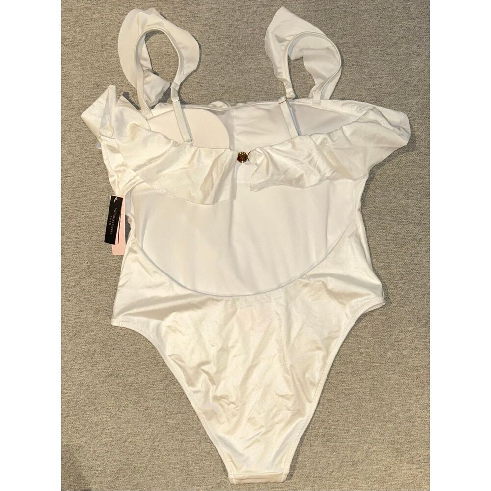 Victoria’s Secret one piece white bathing suit size large - Picture 2 of 5